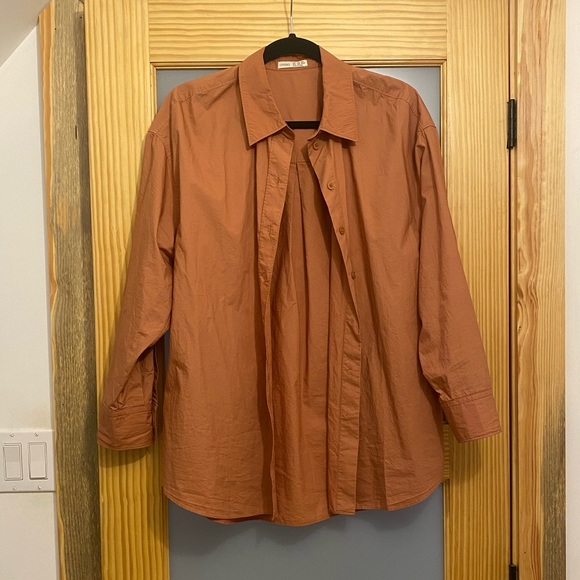 NWOT Oysho Long-sleeved oversize shirt - Picture 2 of 5
